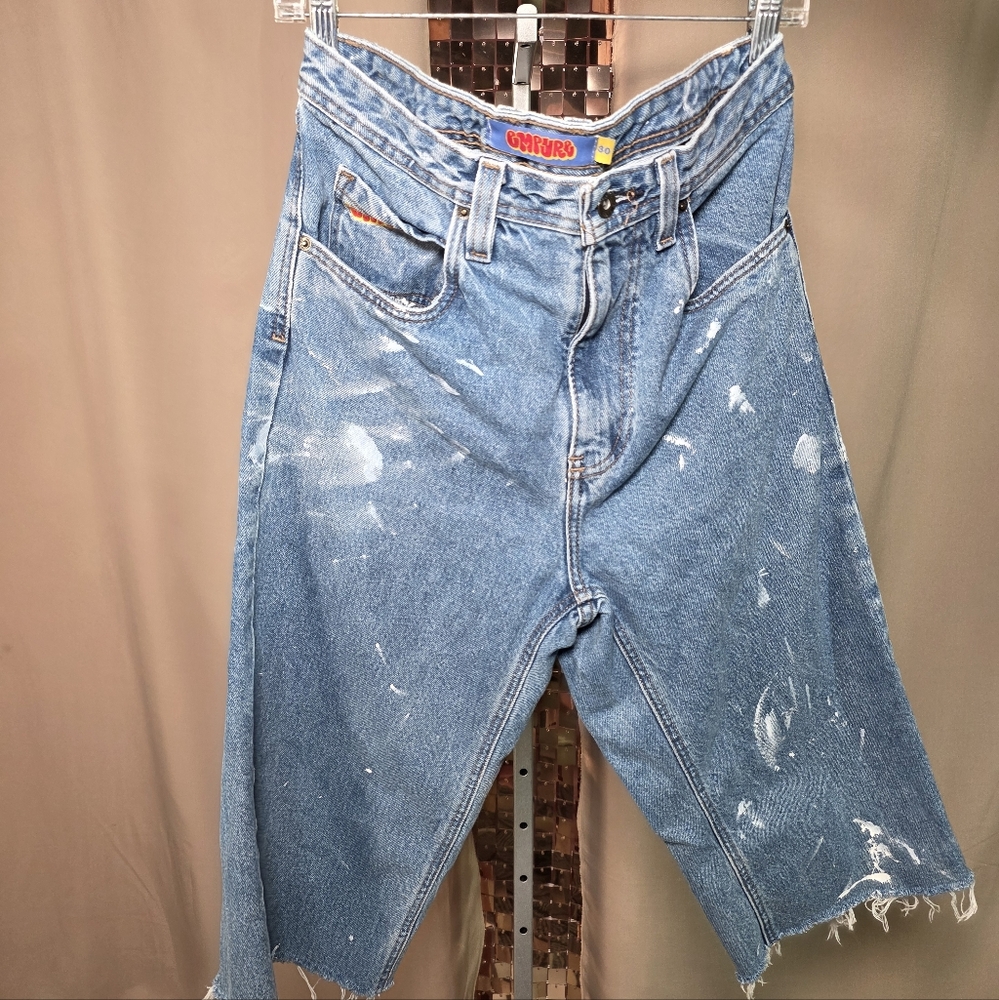 32. Vtg Gmpyre Customized Jeans Size 30 W 17 R 13 I 17 - Picture 2 of 5